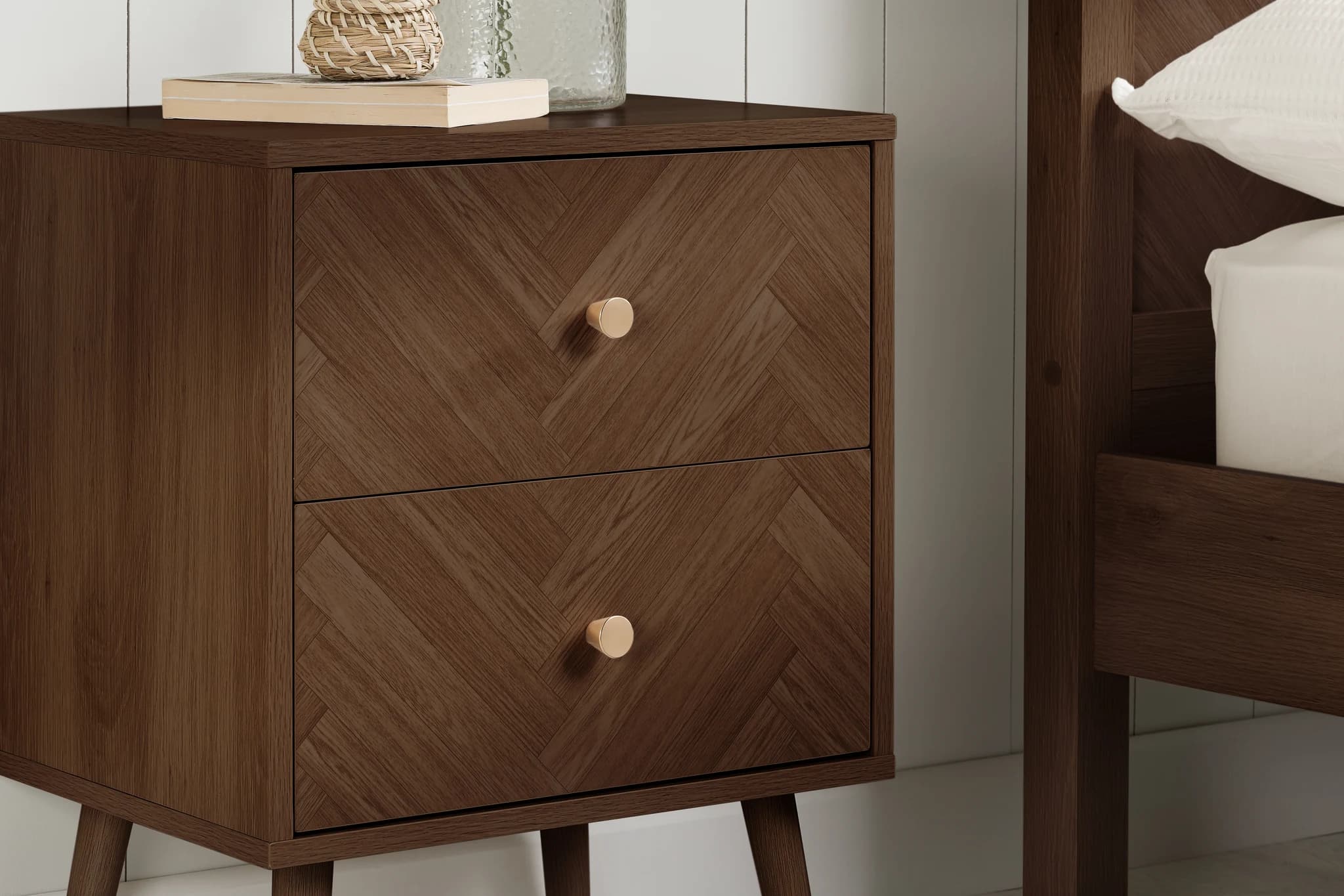 Herringford 2 Drawer Bedside - Bedside tables, photo 8 of 10