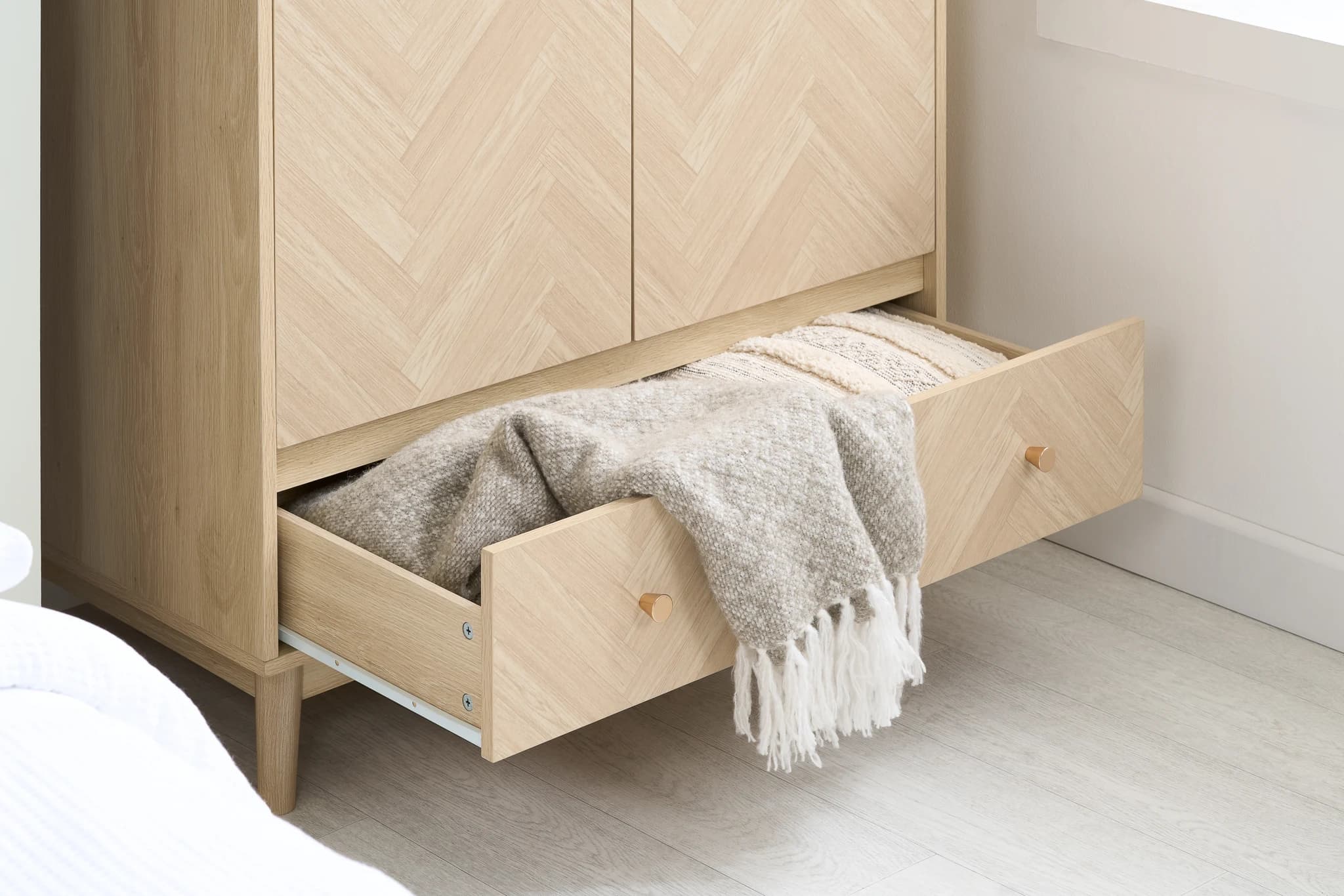 Herringford 2 Door 1 Drawer Wardrobe - Wardrobes, photo 10 of 10
