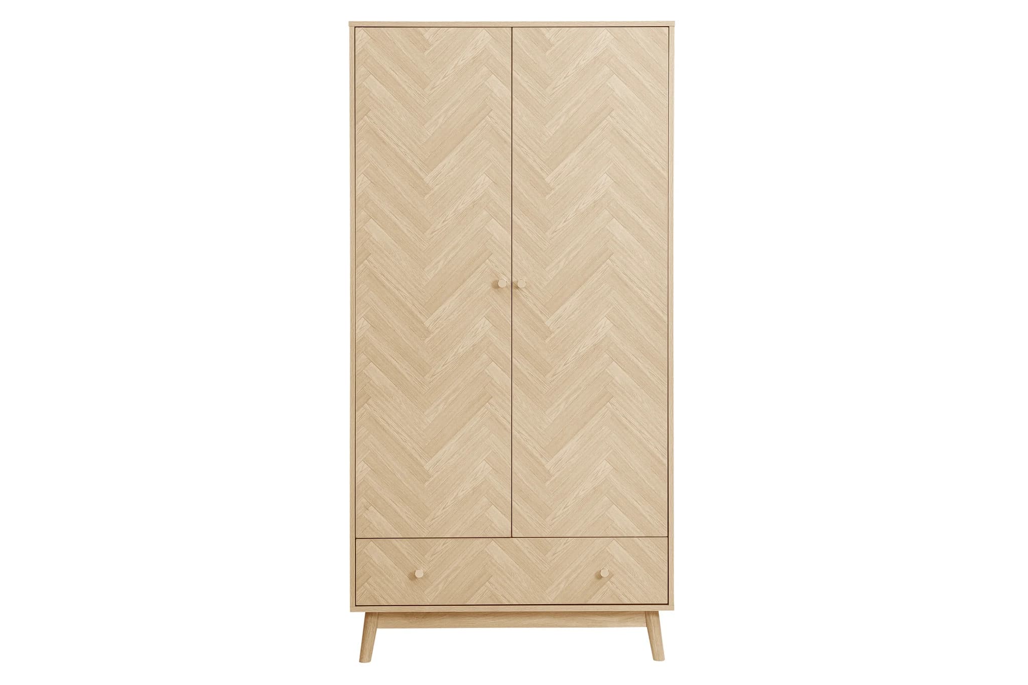 Herringford 2 Door 1 Drawer Wardrobe - Wardrobes, photo 4 of 10