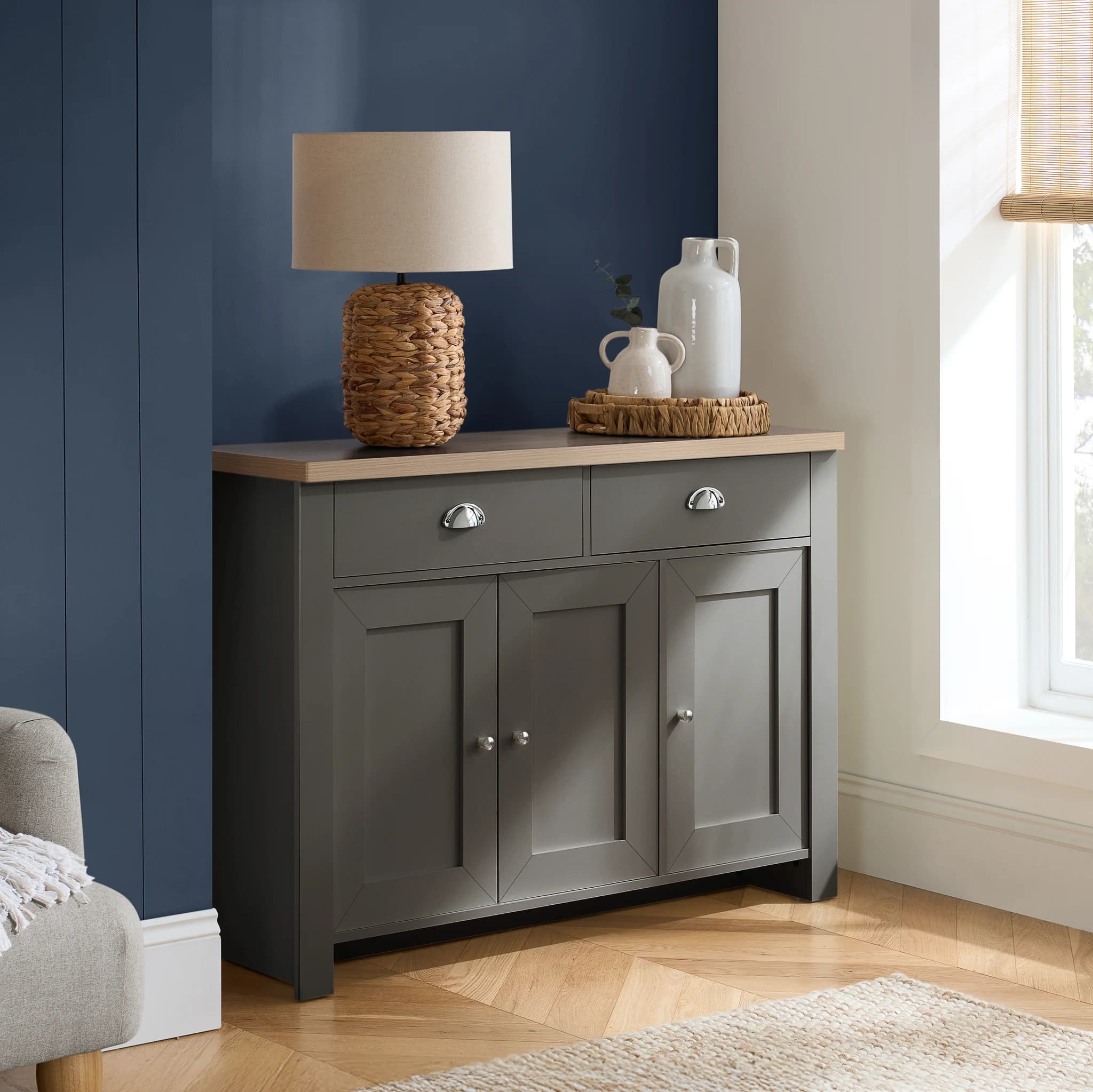 Highgate 3 Door 2 Drawer Sideboard - Sideboards, photo 10 of 10