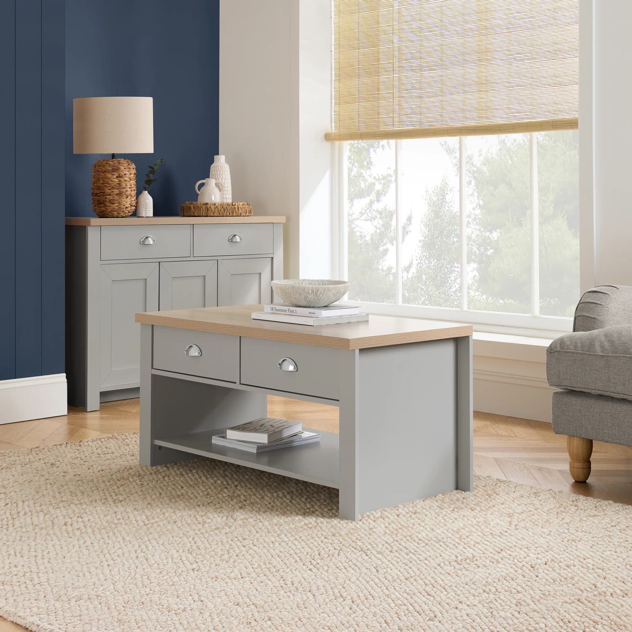 Highgate 2 Drawer Coffee Table - Coffee tables, photo 10 of 10