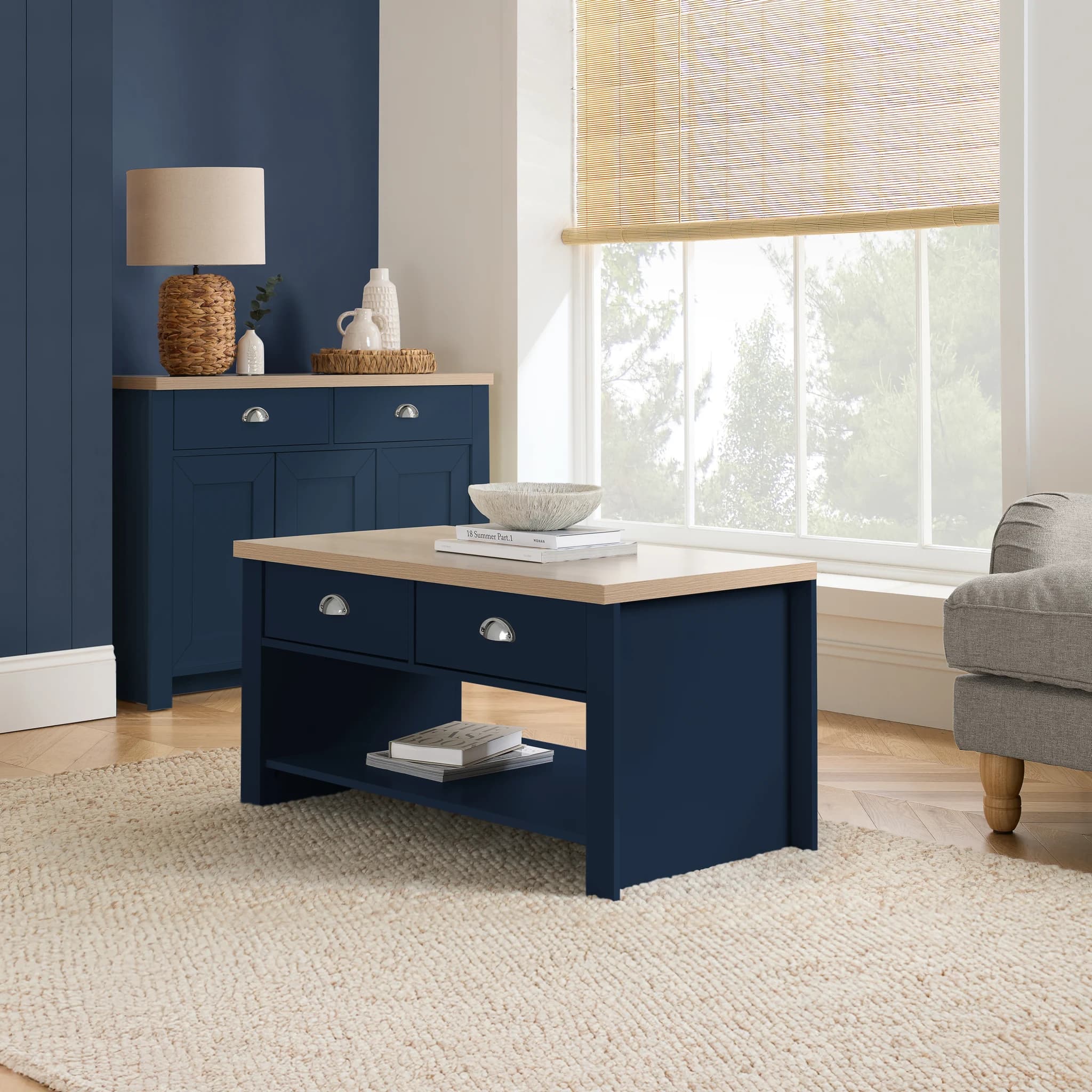 Highgate 2 Drawer Coffee Table - Coffee tables, photo 10 of 10