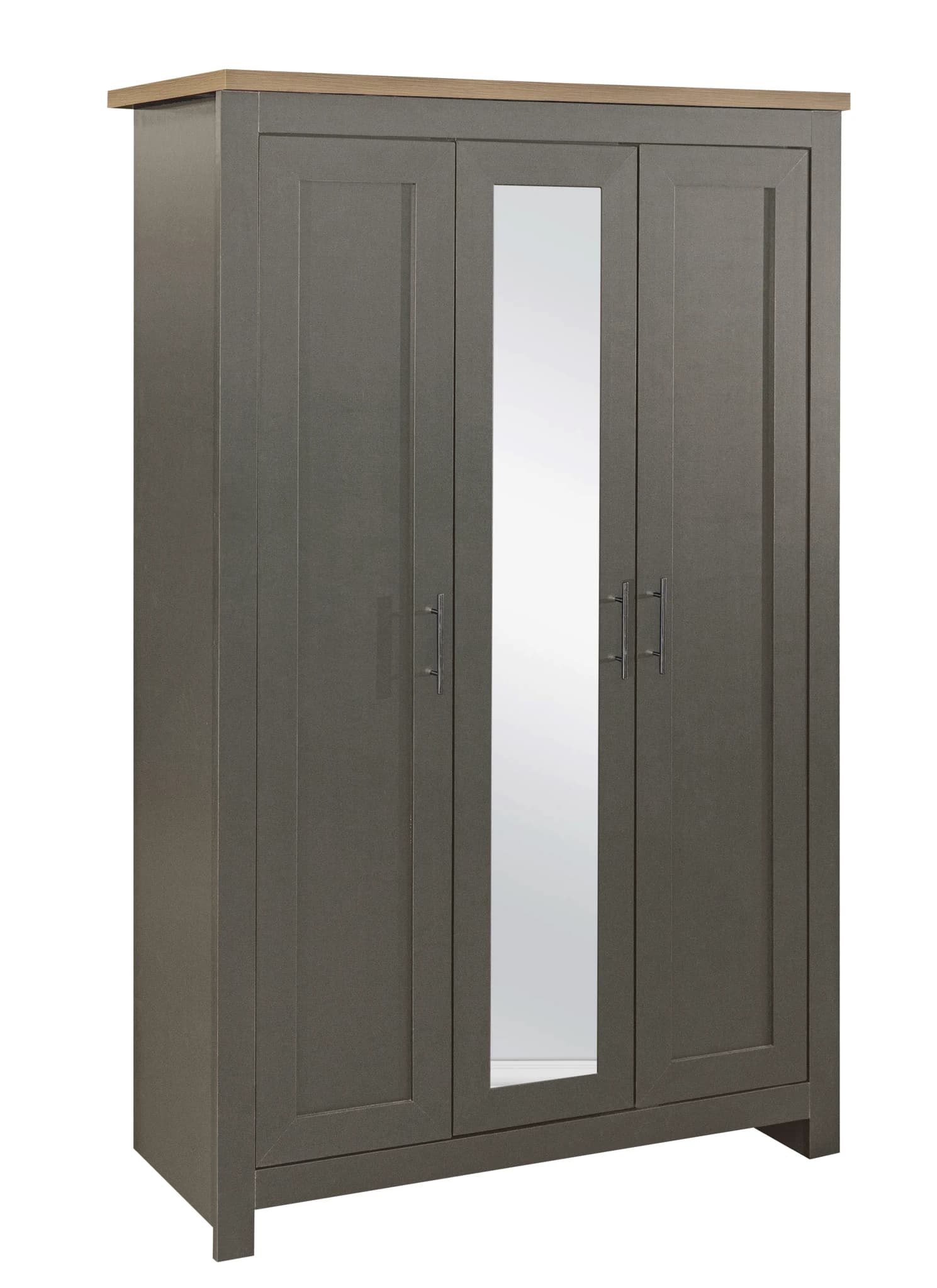 Highgate 3 Door Wardrobe With Mirror - Wardrobes, photo 3 of 10