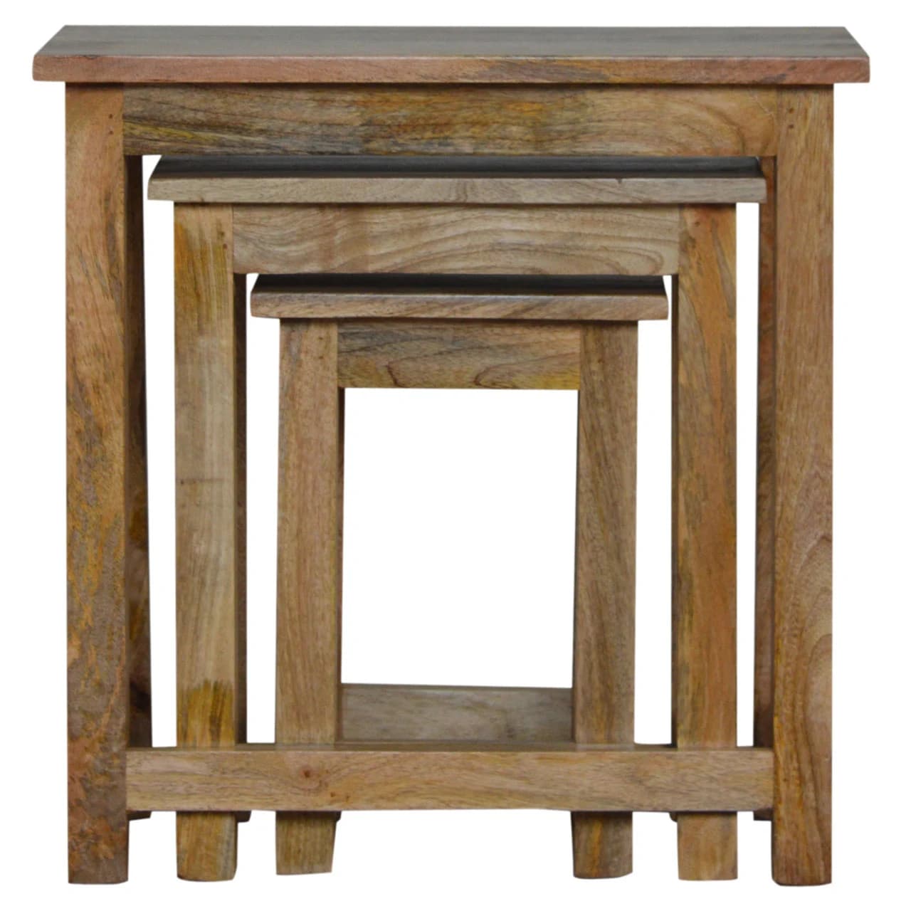 Country Solid Wood Stool Set of 3 - Stools & bar stools, photo 2 of 10