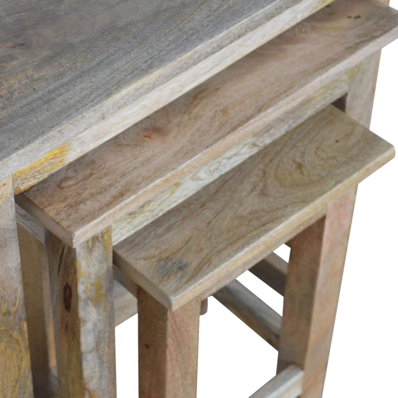 Country Solid Wood Stool Set of 3 - Stools & bar stools, photo 8 of 10