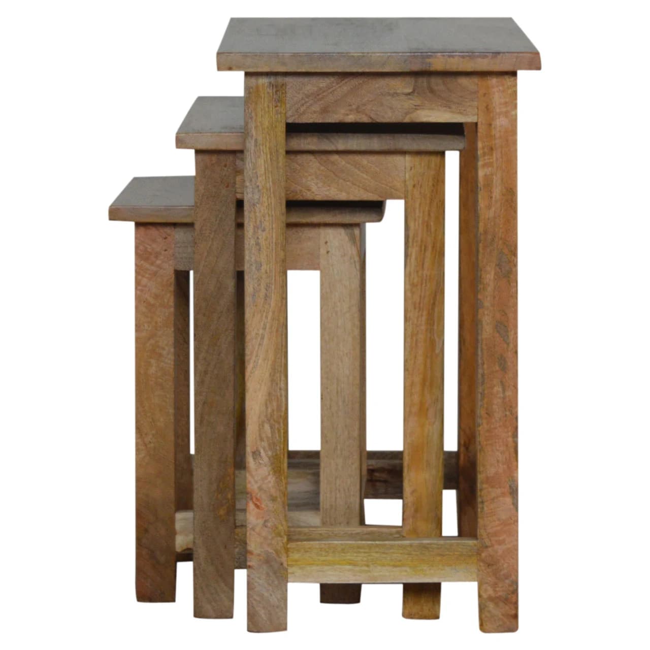 Country Solid Wood Stool Set of 3 - Stools & bar stools, photo 9 of 10