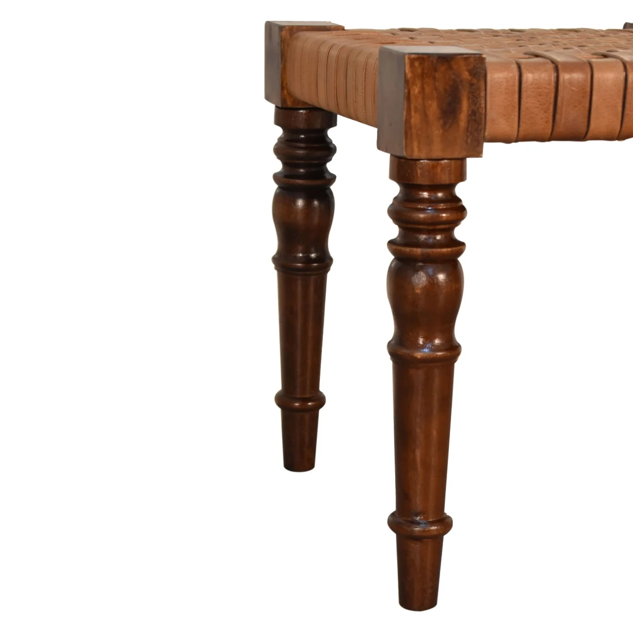 Woven Leather Footstool - Footstools & ottomans, photo 8 of 8