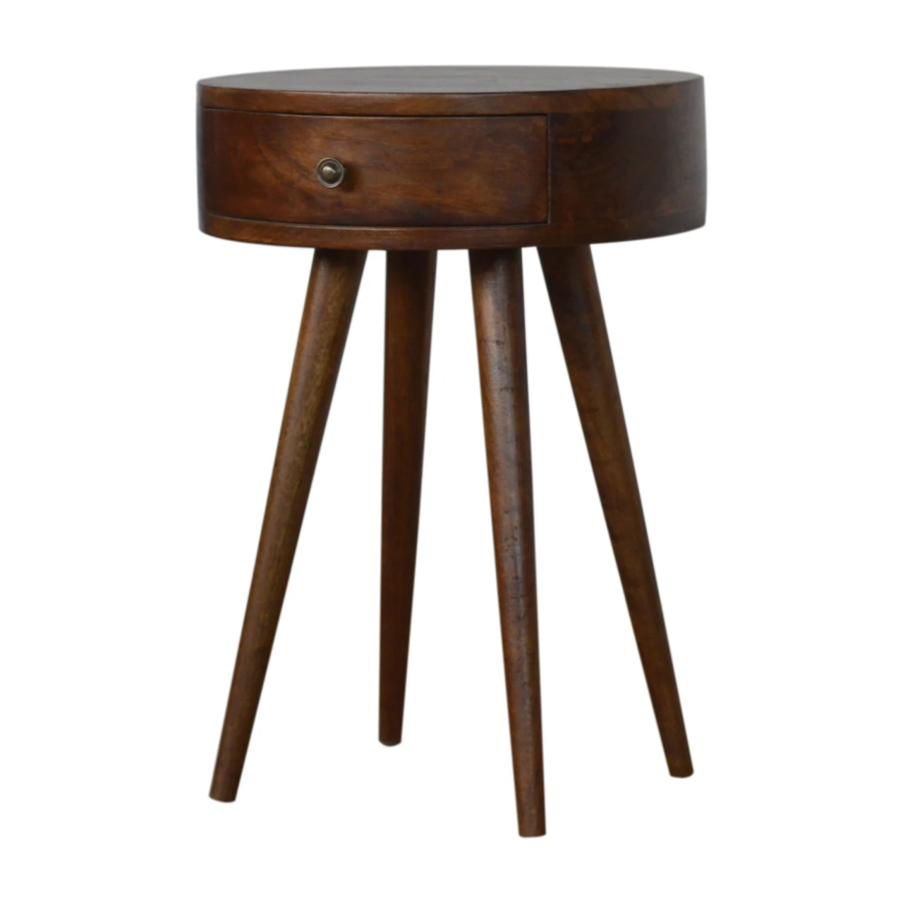 Nordic Chestnut Circular Bedside - Bedside tables, photo 2 of 9