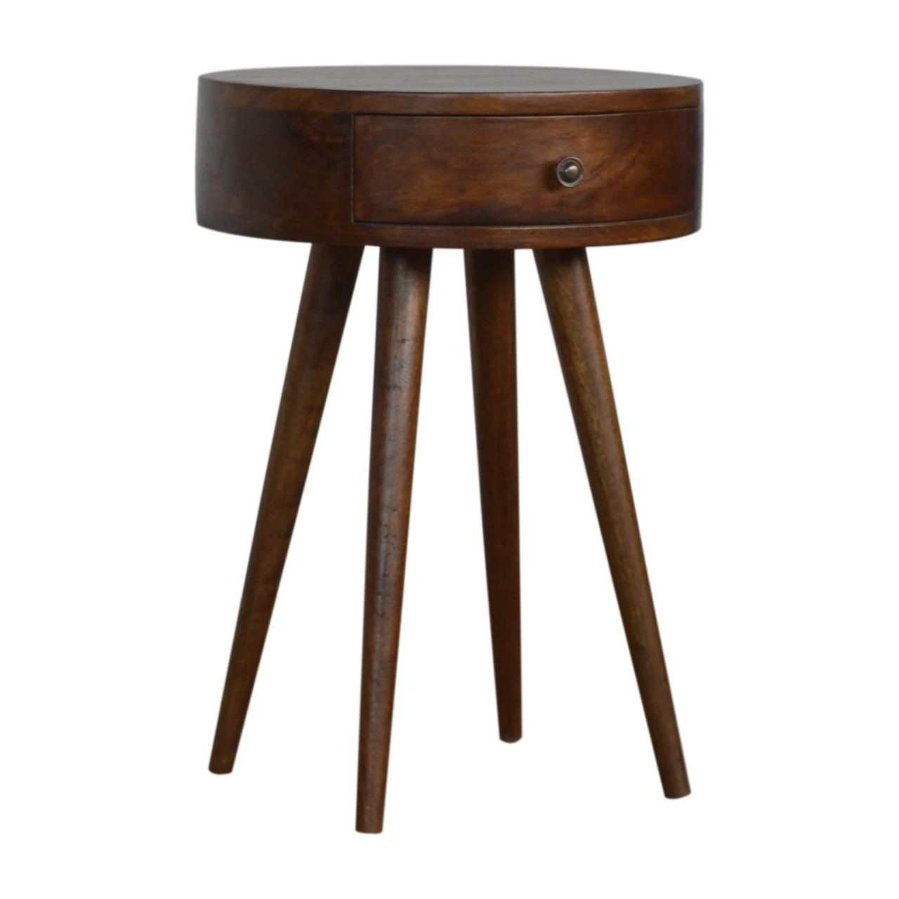 Nordic Chestnut Circular Bedside - Bedside tables, photo 3 of 9