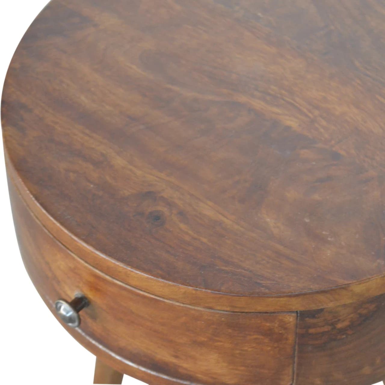 Nordic Chestnut Circular Bedside - Bedside tables, photo 5 of 9