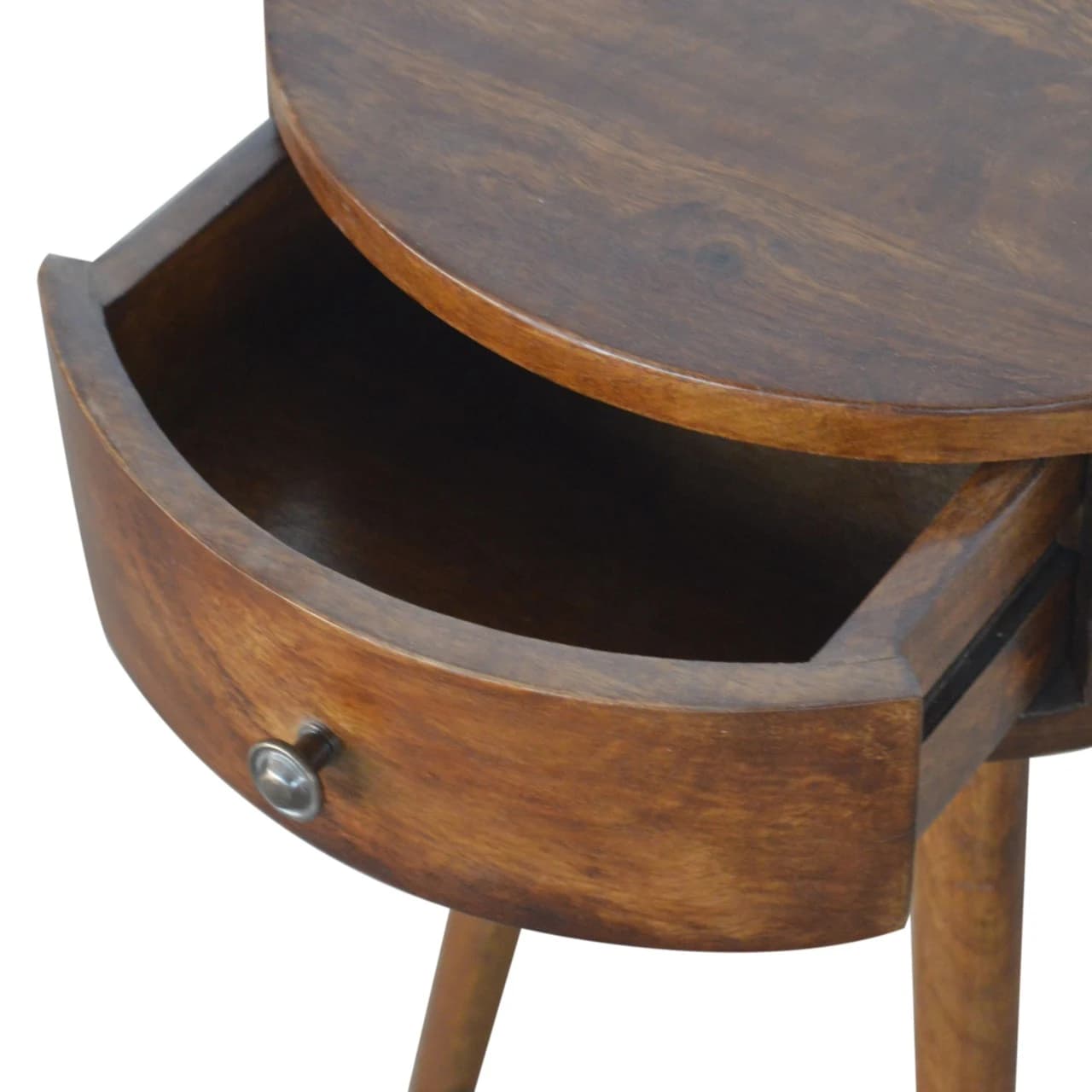 Nordic Chestnut Circular Bedside - Bedside tables, photo 6 of 9