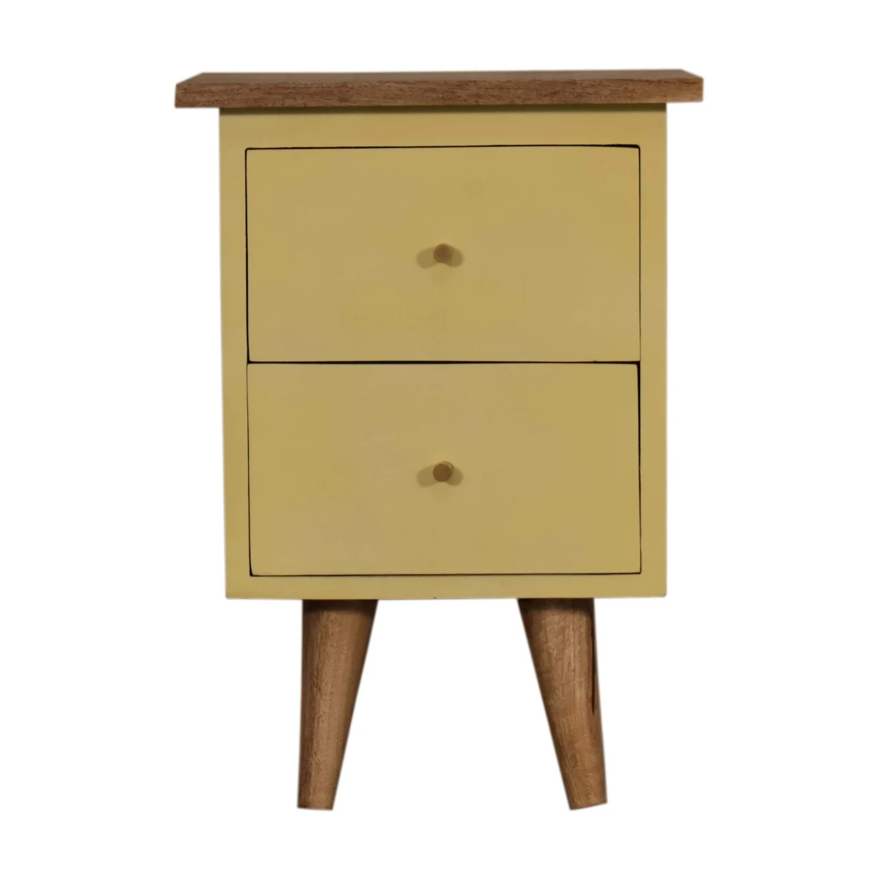 Yellow Hand Painted Bedside - Bedside tables, photo 2 of 10
