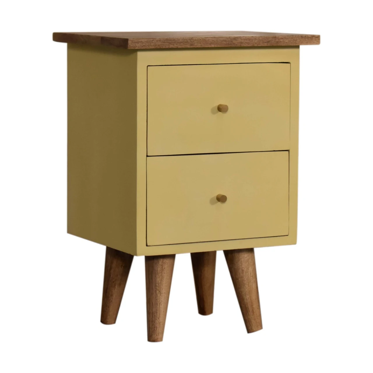 Yellow Hand Painted Bedside - Bedside tables, photo 3 of 10
