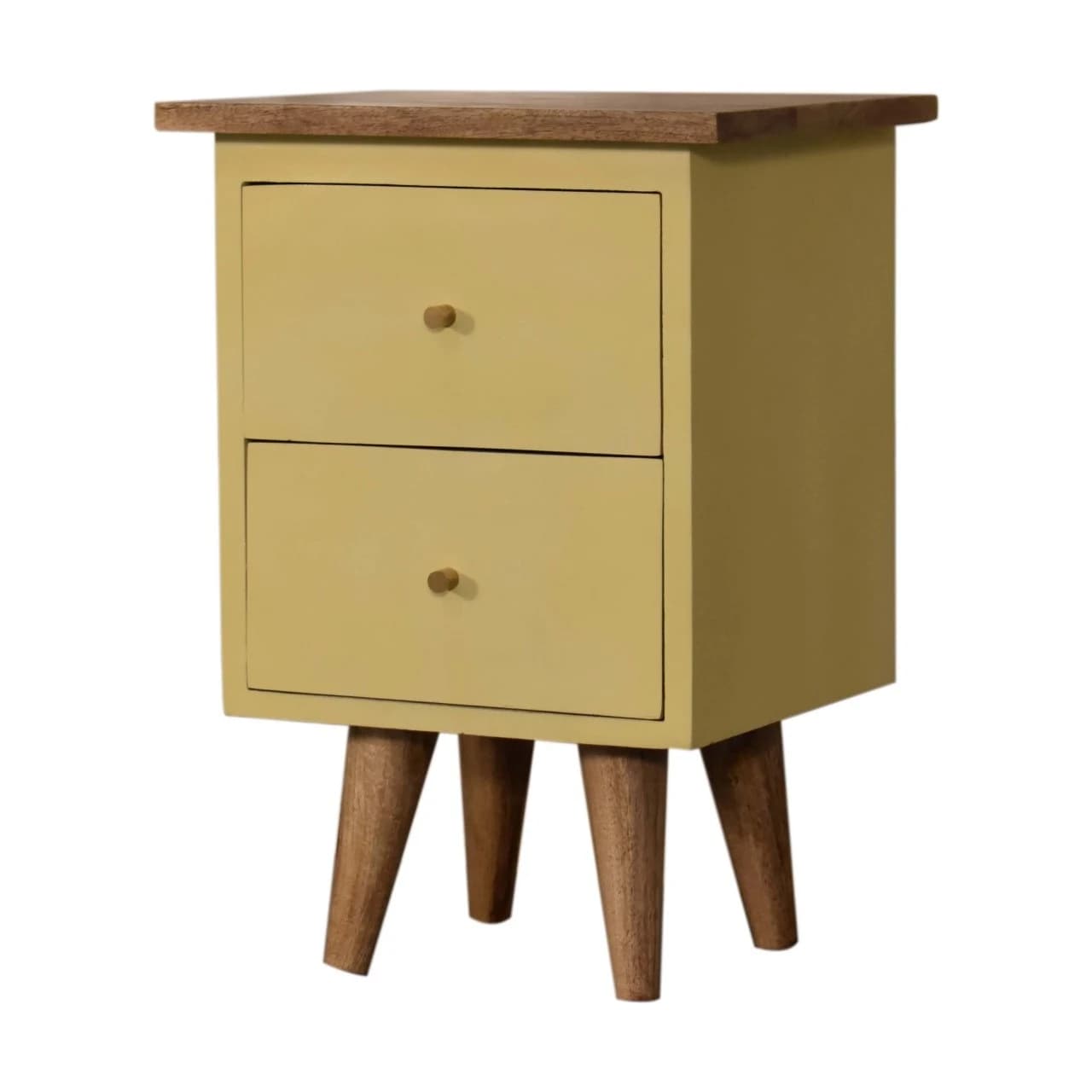 Yellow Hand Painted Bedside - Bedside tables, photo 4 of 10
