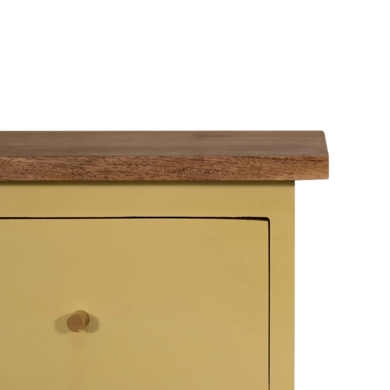 Yellow Hand Painted Bedside - Bedside tables, photo 5 of 10