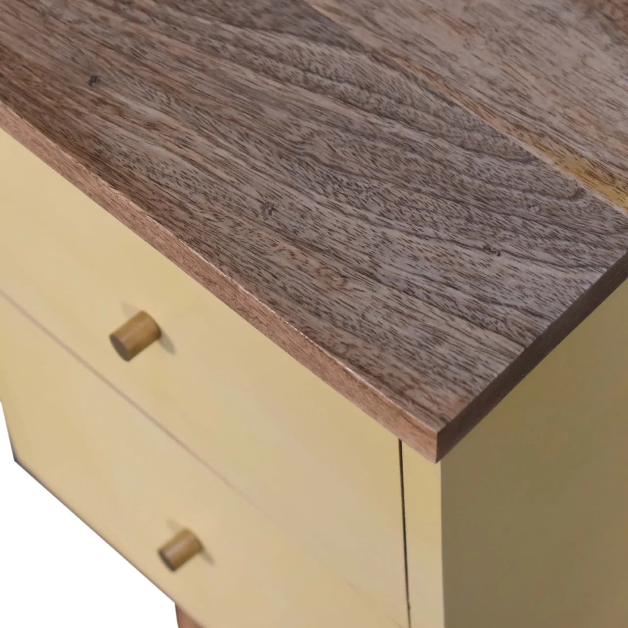 Yellow Hand Painted Bedside - Bedside tables, photo 6 of 10