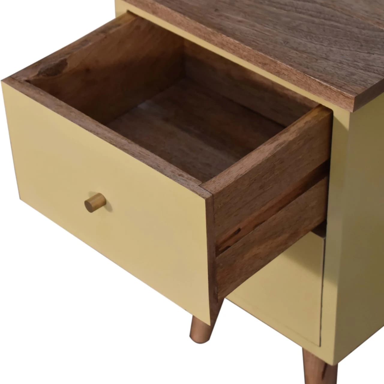 Yellow Hand Painted Bedside - Bedside tables, photo 7 of 10