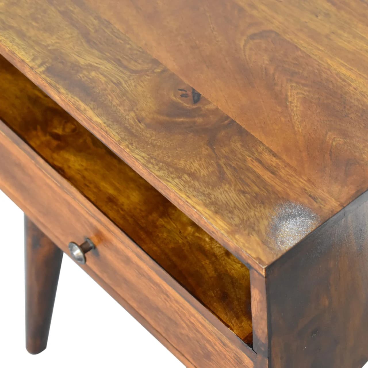 Modern Chestnut Solid Wood Bedside - Bedside tables, photo 6 of 10