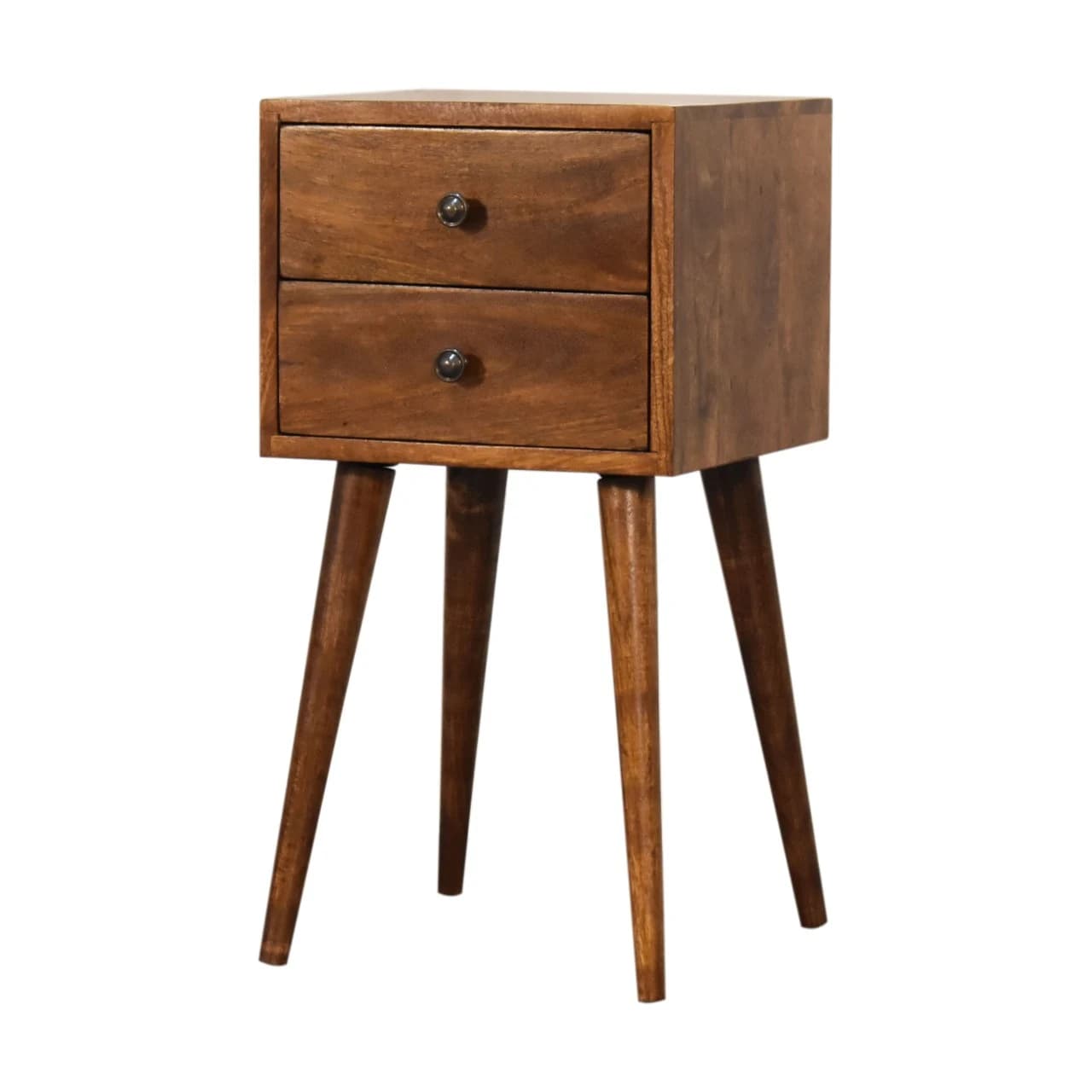 Mini 2 Drawer Chestnut Bedside - Bedside tables, photo 2 of 8