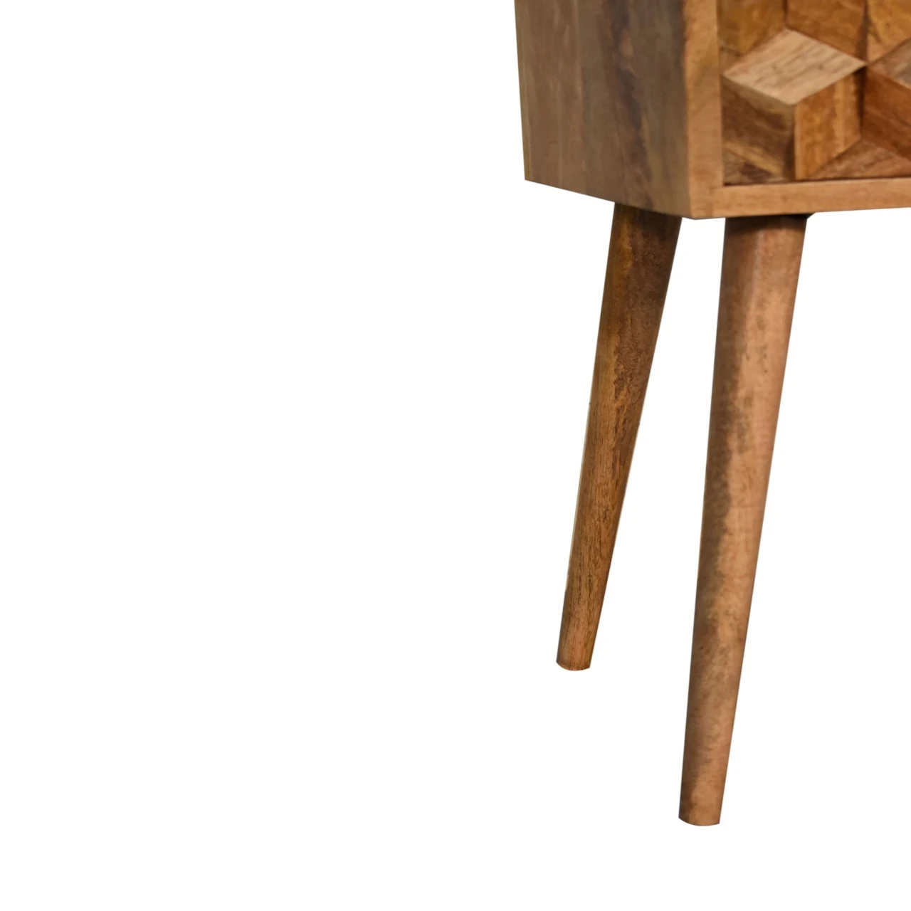 Mini Cube Carved 2 Drawer Bedside - Bedside tables, photo 9 of 10