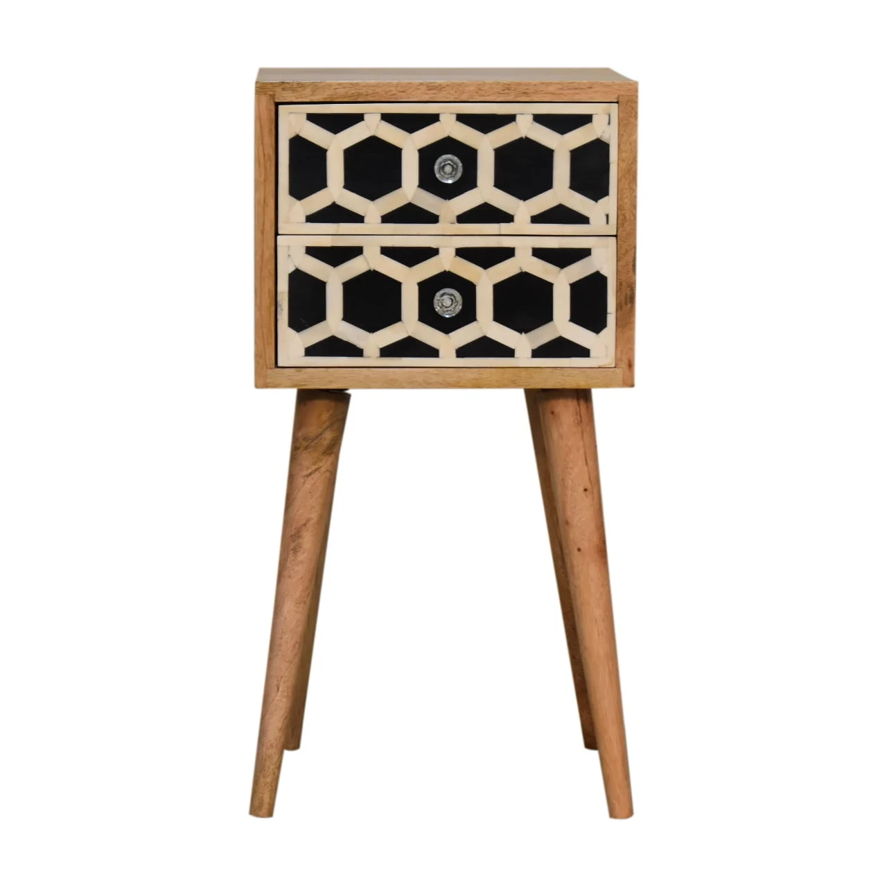 Mini Bone Inlay 2 Drawer Bedside - Bedside tables, photo 2 of 10