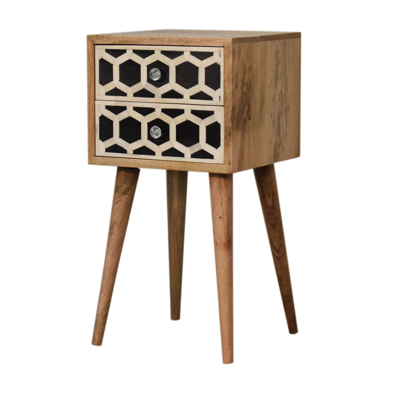 Mini Bone Inlay 2 Drawer Bedside - Bedside tables, photo 3 of 10