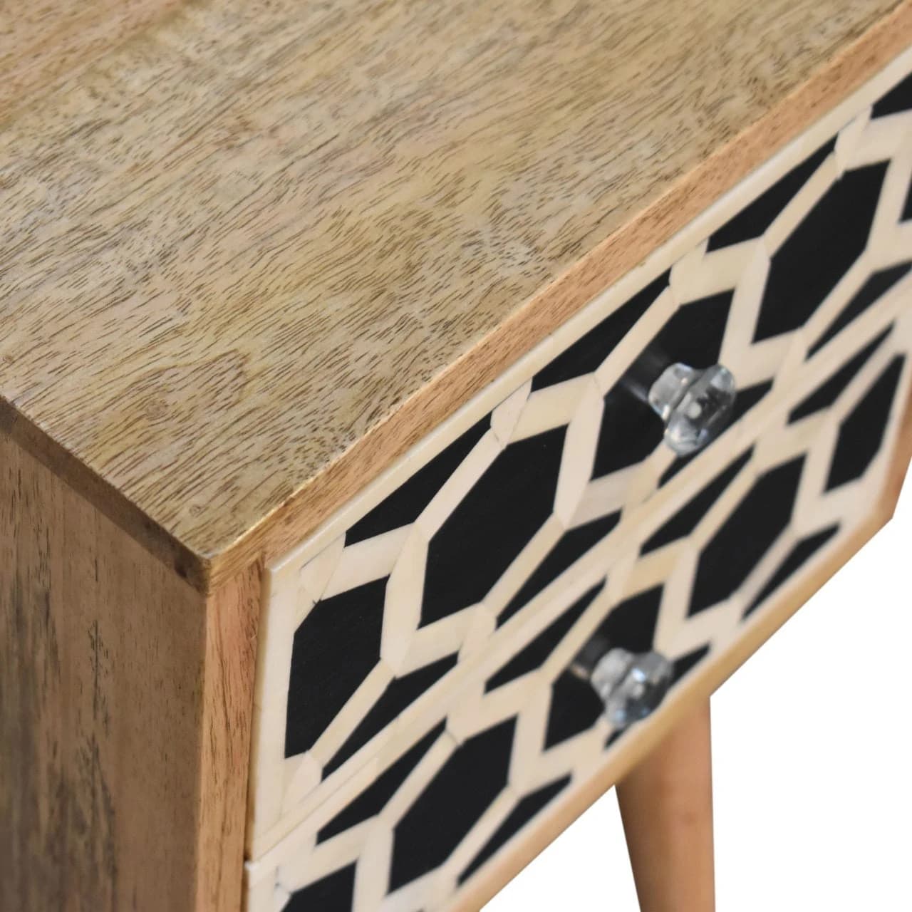 Mini Bone Inlay 2 Drawer Bedside - Bedside tables, photo 6 of 10
