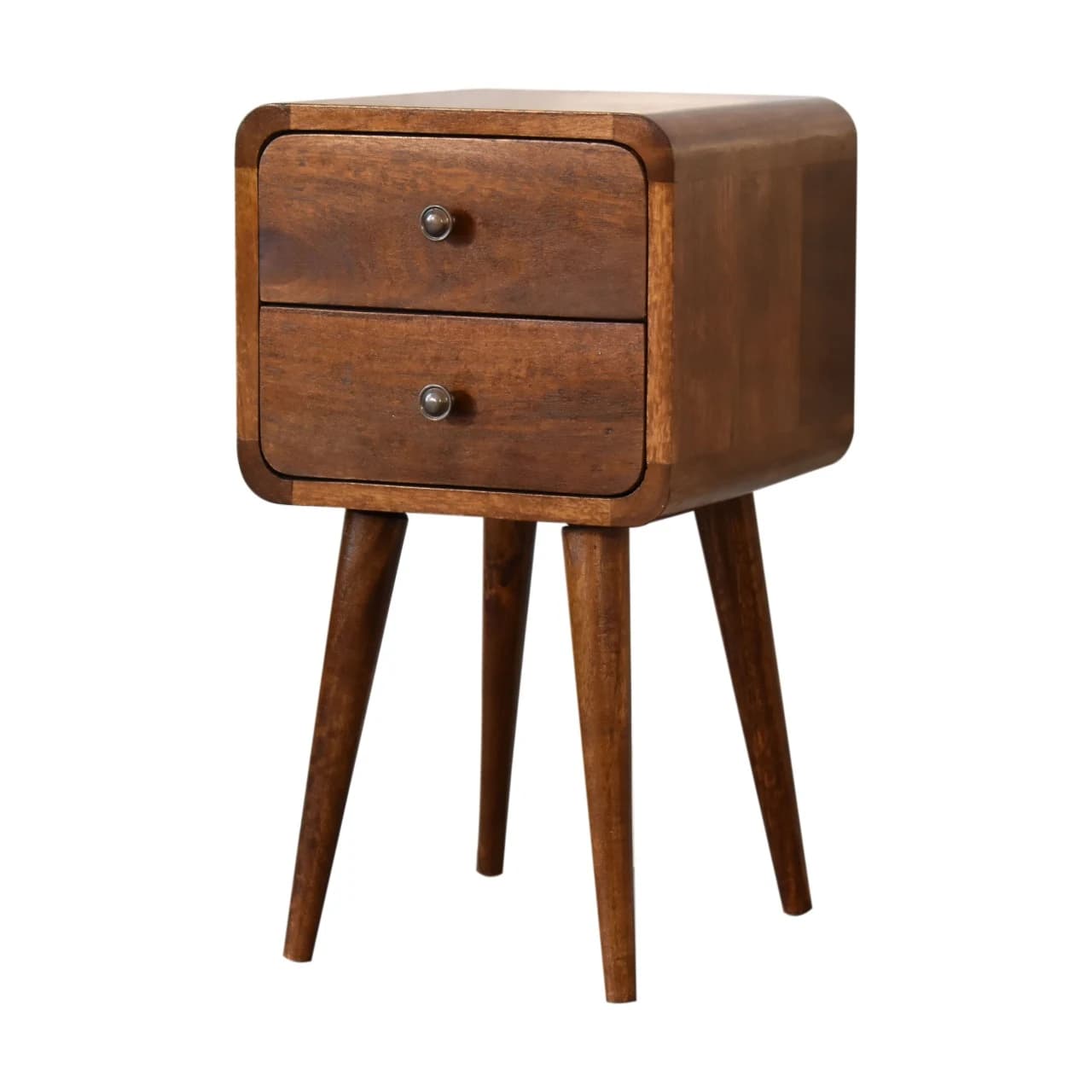 Mini Chestnut Curved Bedside - Bedside tables, photo 3 of 10