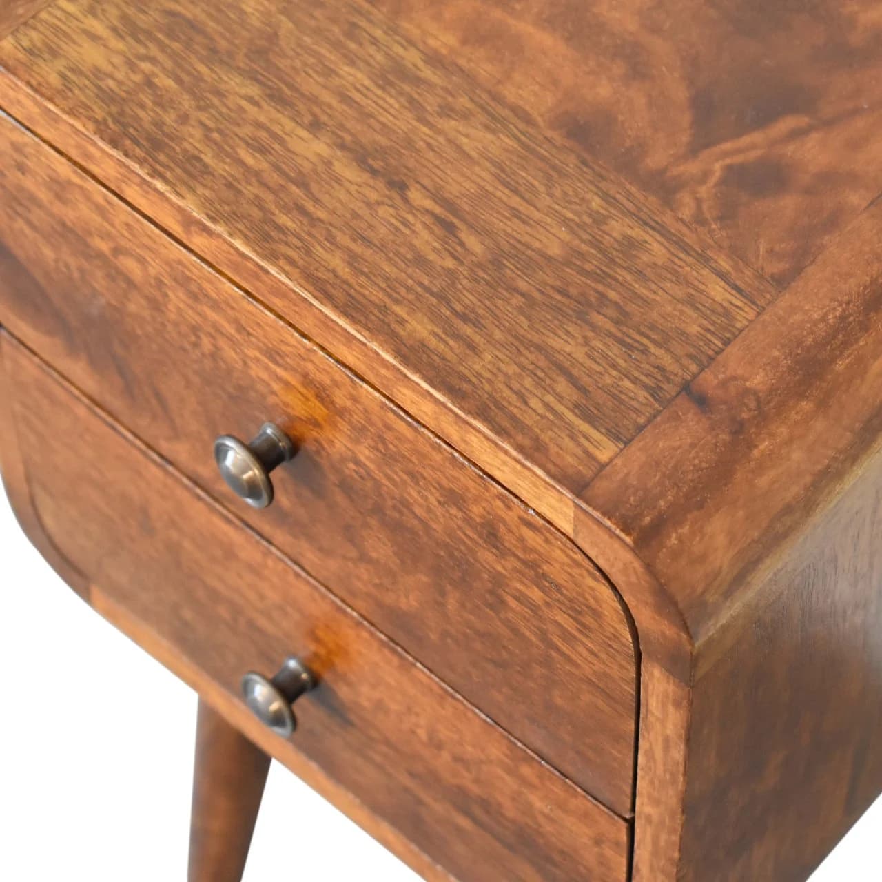 Mini Chestnut Curved Bedside - Bedside tables, photo 6 of 10