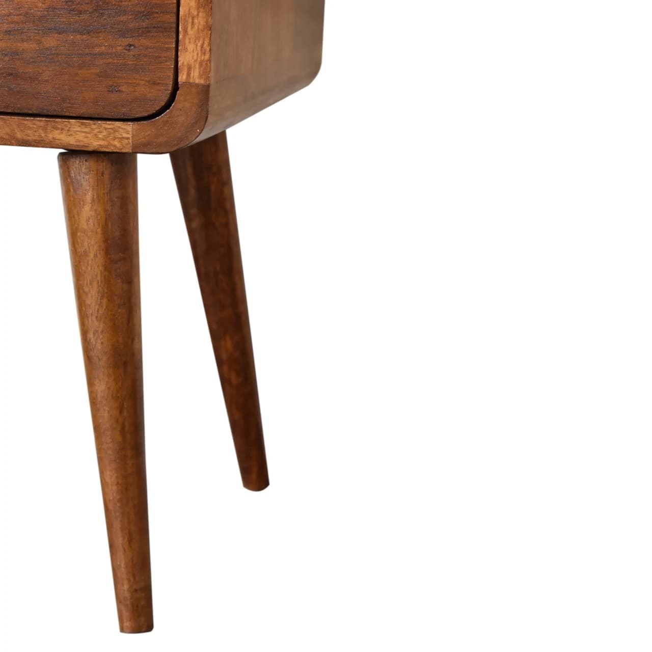 Mini Chestnut Curved Bedside - Bedside tables, photo 9 of 10