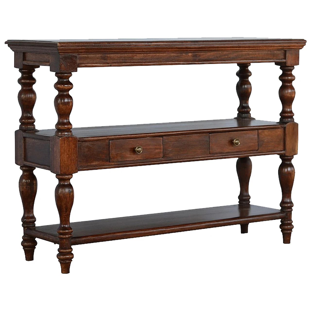 Solid Wood Turned Leg Console Table - Console tables, photo 2 of 8