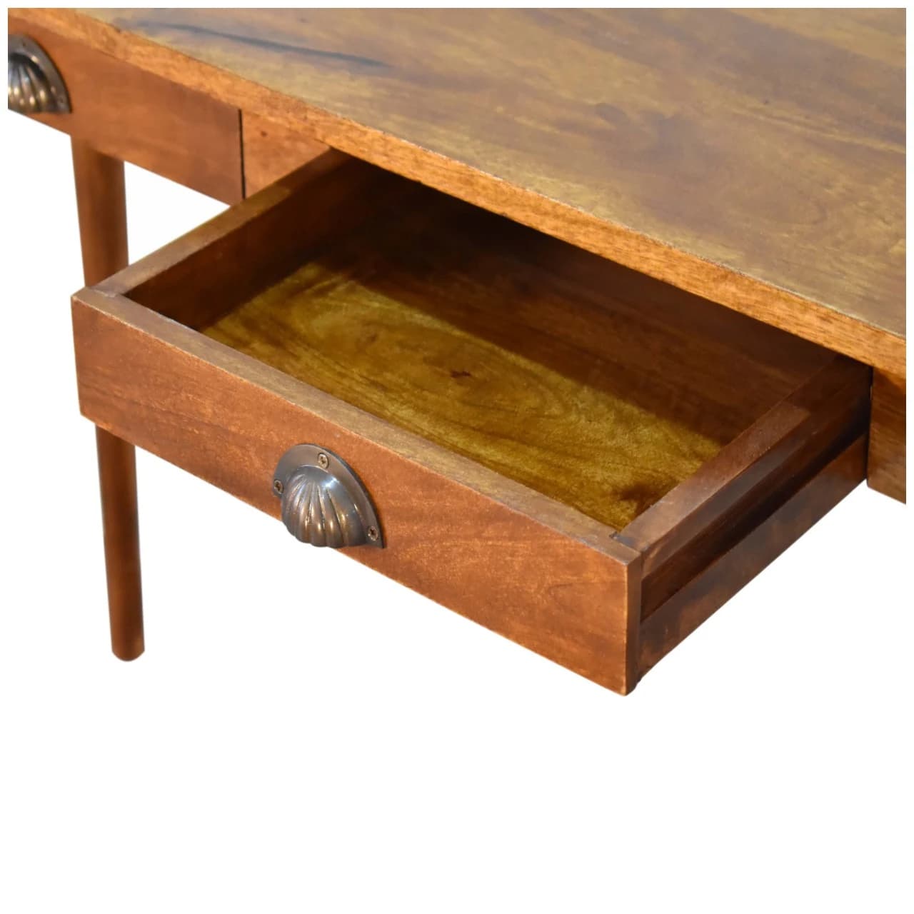 2 Drawer Chestnut Writing Desk - Desks, photo 6 of 9