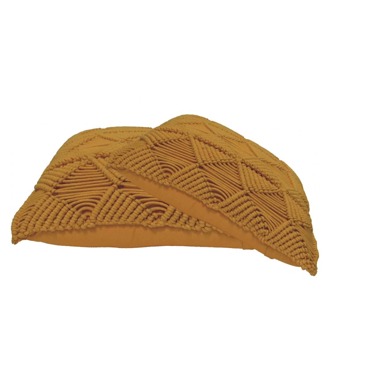Esmi Cushion Set of 2 - Mustard - Cushions & throws, photo 2 of 7