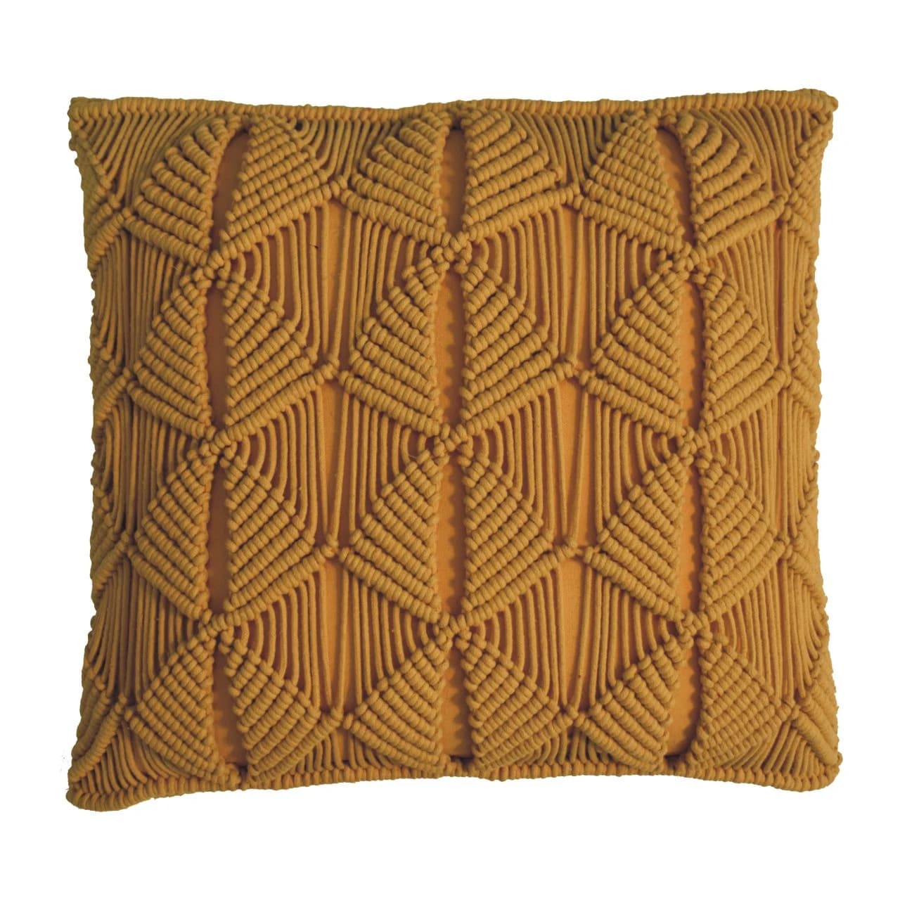 Esmi Cushion Set of 2 - Mustard - Cushions & throws, photo 3 of 7