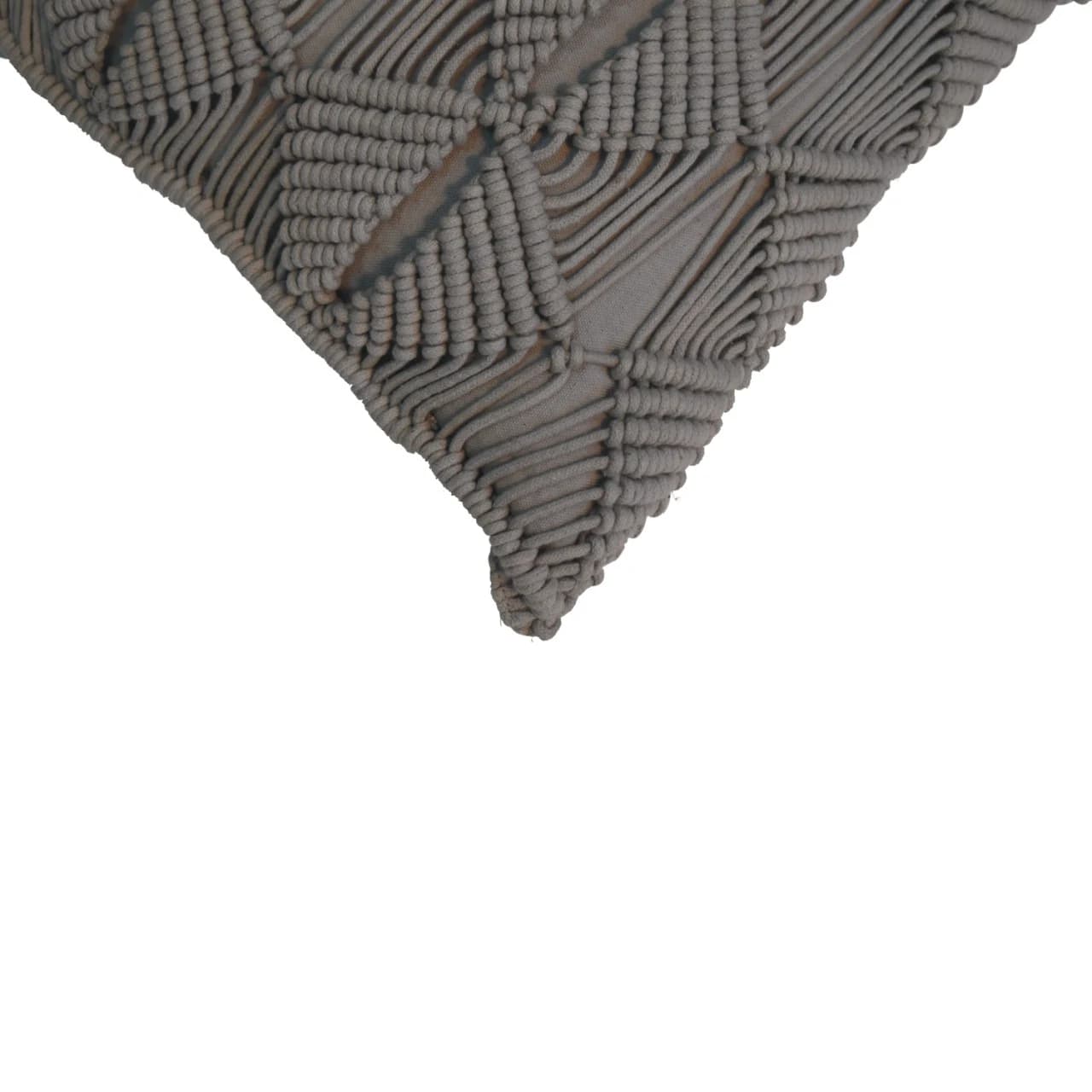 Esmi Cushion Set of 2 - Grey - Cushions & throws, photo 6 of 8