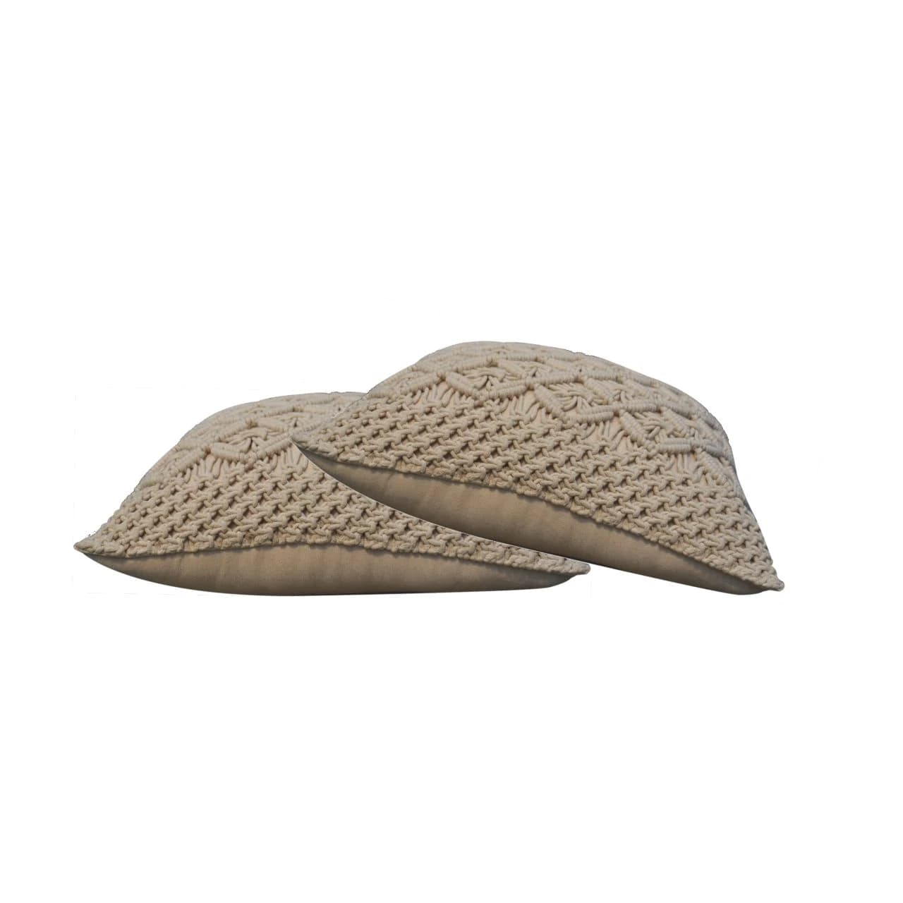 Lira Cushion Set of 2 - Cream - Cushions & throws, photo 2 of 7