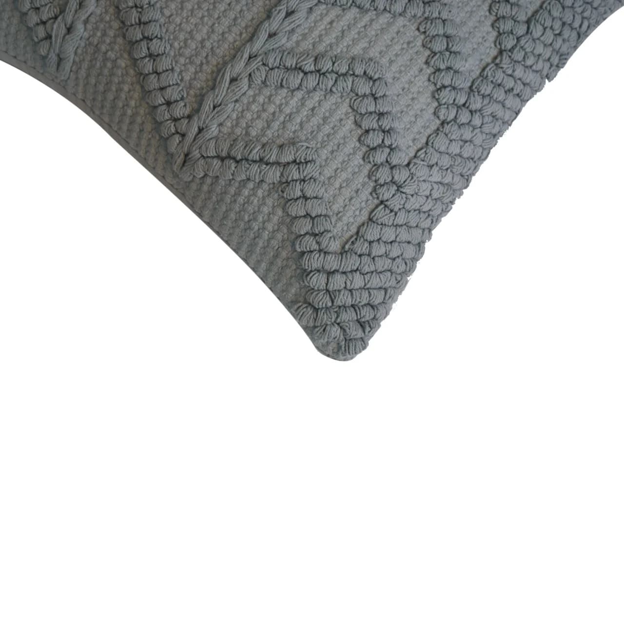 Alda Cushion Set of 2 - Grey - Cushions & throws, photo 5 of 7