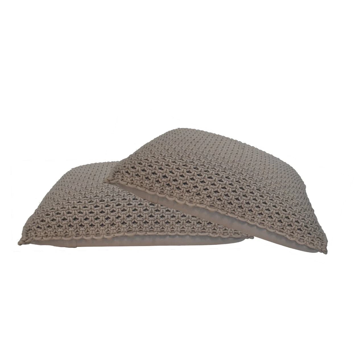 Myra Cushion Set of 2 - Grey - Cushions & throws, photo 2 of 6