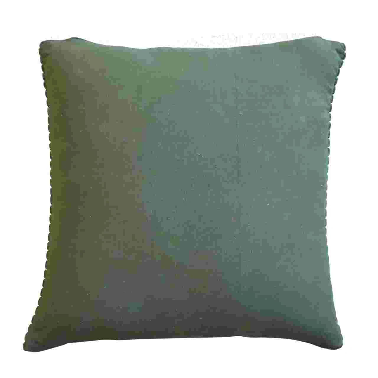 Ribbed Green Cushion Set of 2 - Cushions & throws, photo 7 of 7