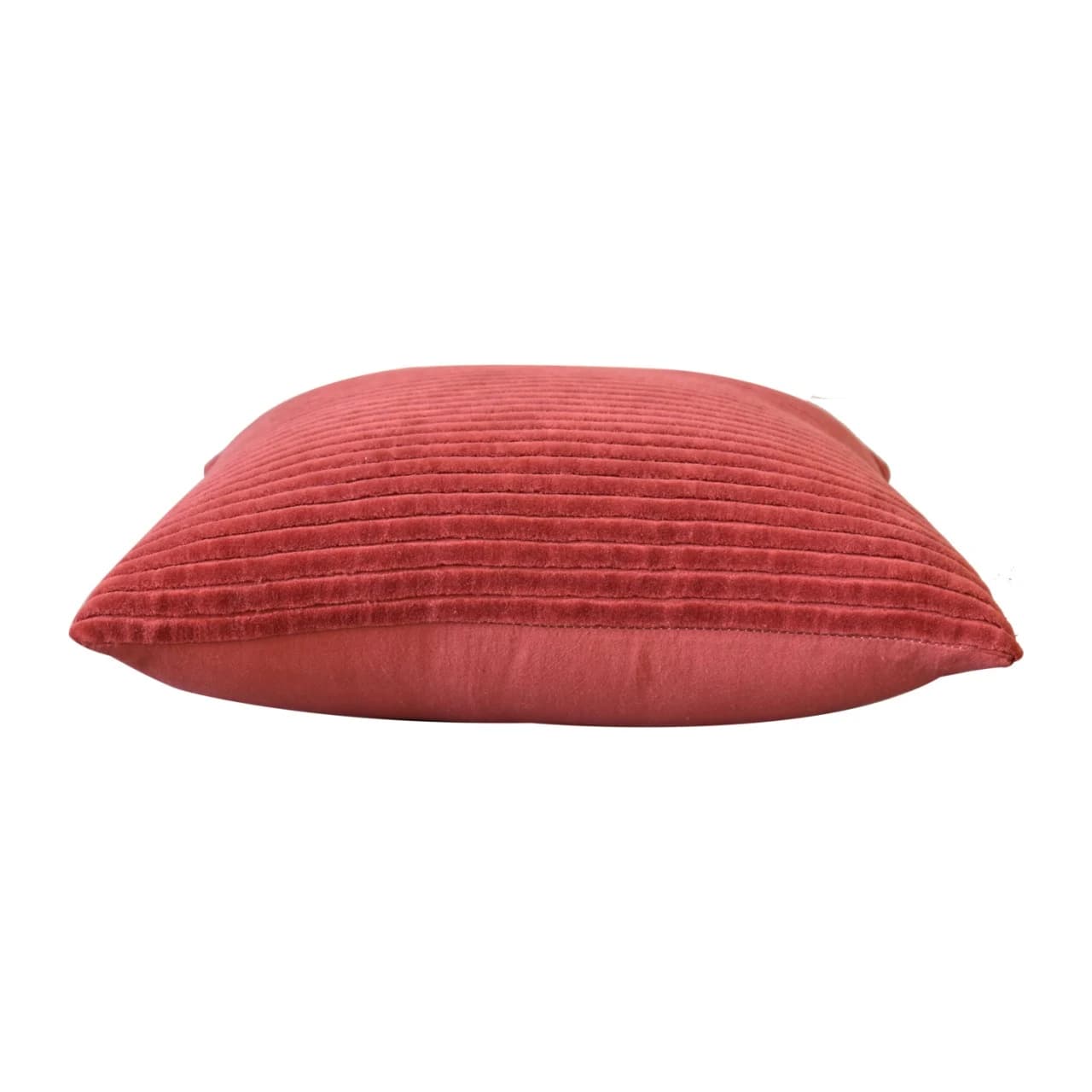Ribbed Red Cushion Set of 2 - Cushions & throws, photo 6 of 7