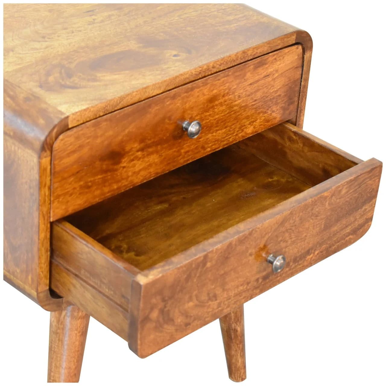 Curved Chestnut Bedside - Bedside tables, photo 7 of 10
