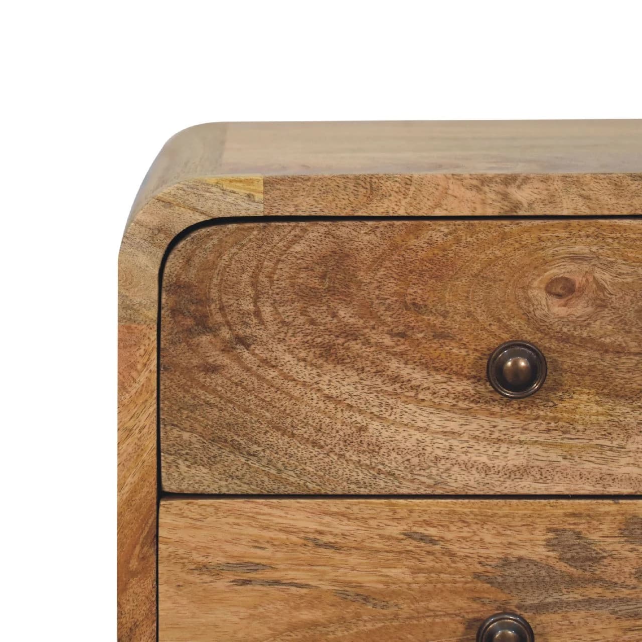 Mini Oak-ish Curved Bedside - Bedside tables, photo 4 of 8