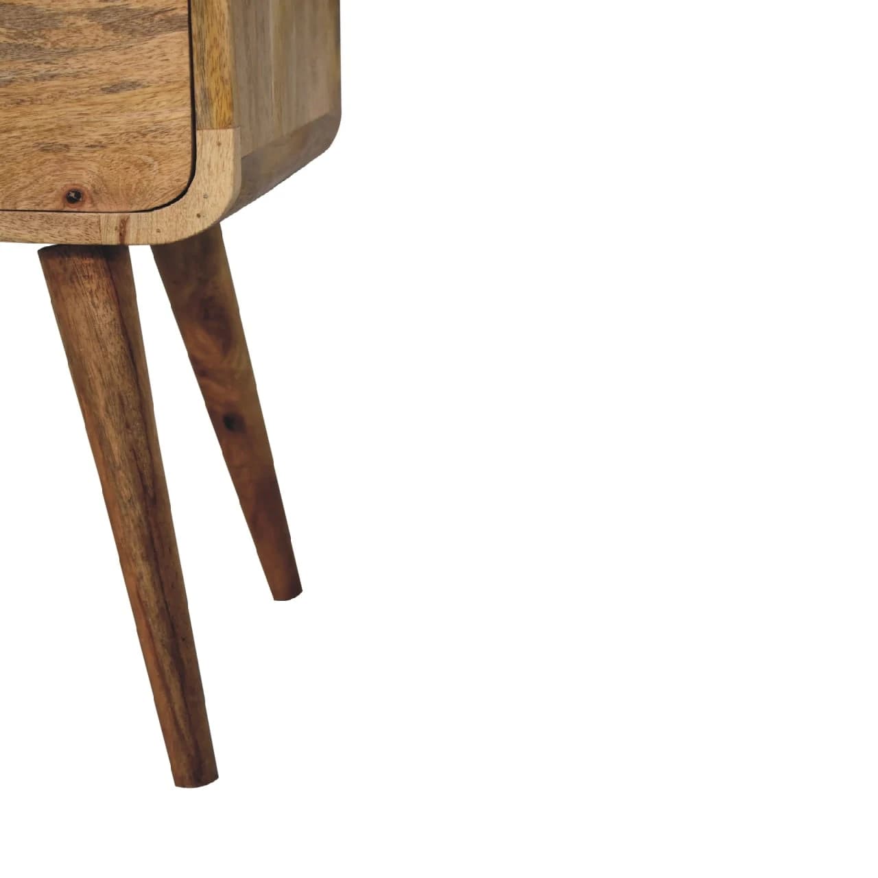 Mini Oak-ish Curved Bedside - Bedside tables, photo 6 of 8