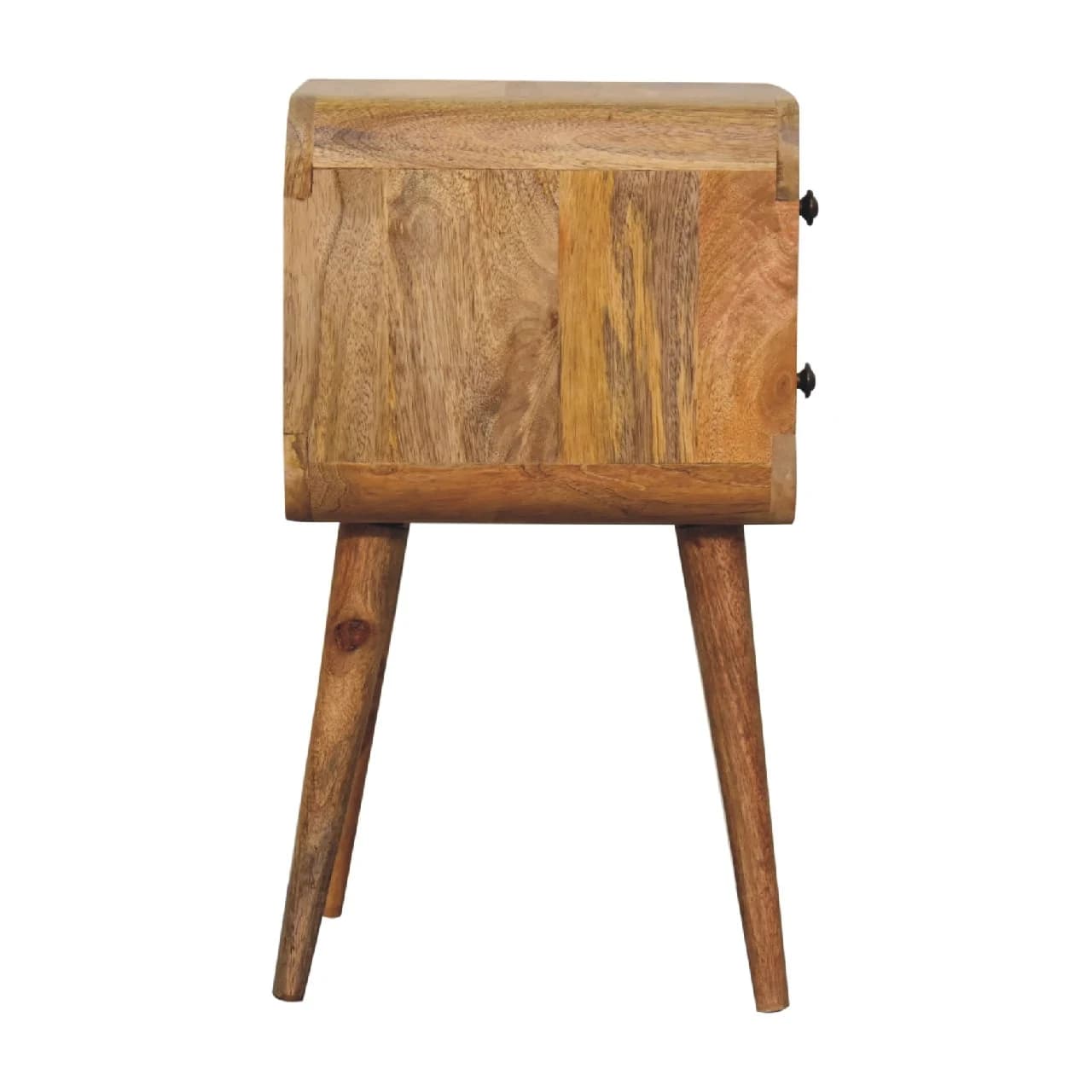 Mini Oak-ish Curved Bedside - Bedside tables, photo 7 of 8