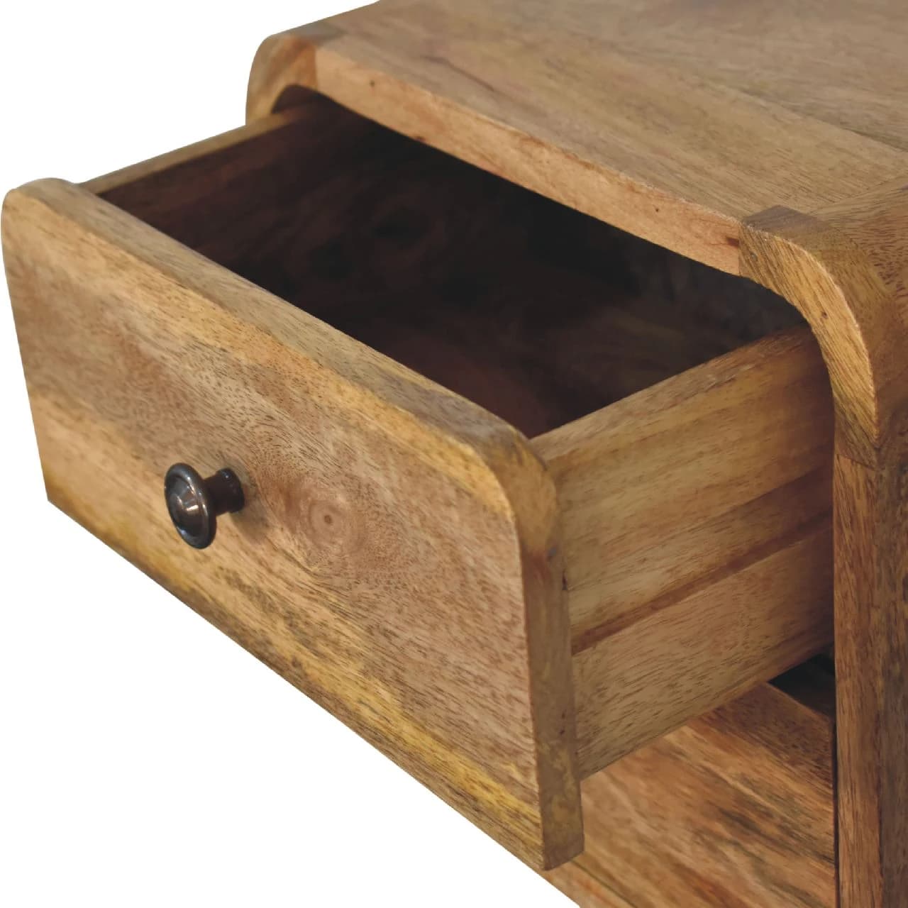 Mini Curve Oak-ish Floating Bedside - Bedside tables, photo 6 of 9