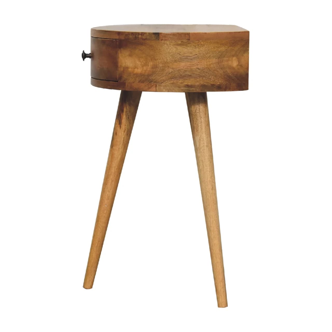 Mini Oak-ish Circular Shape Bedside - Bedside tables, photo 8 of 8