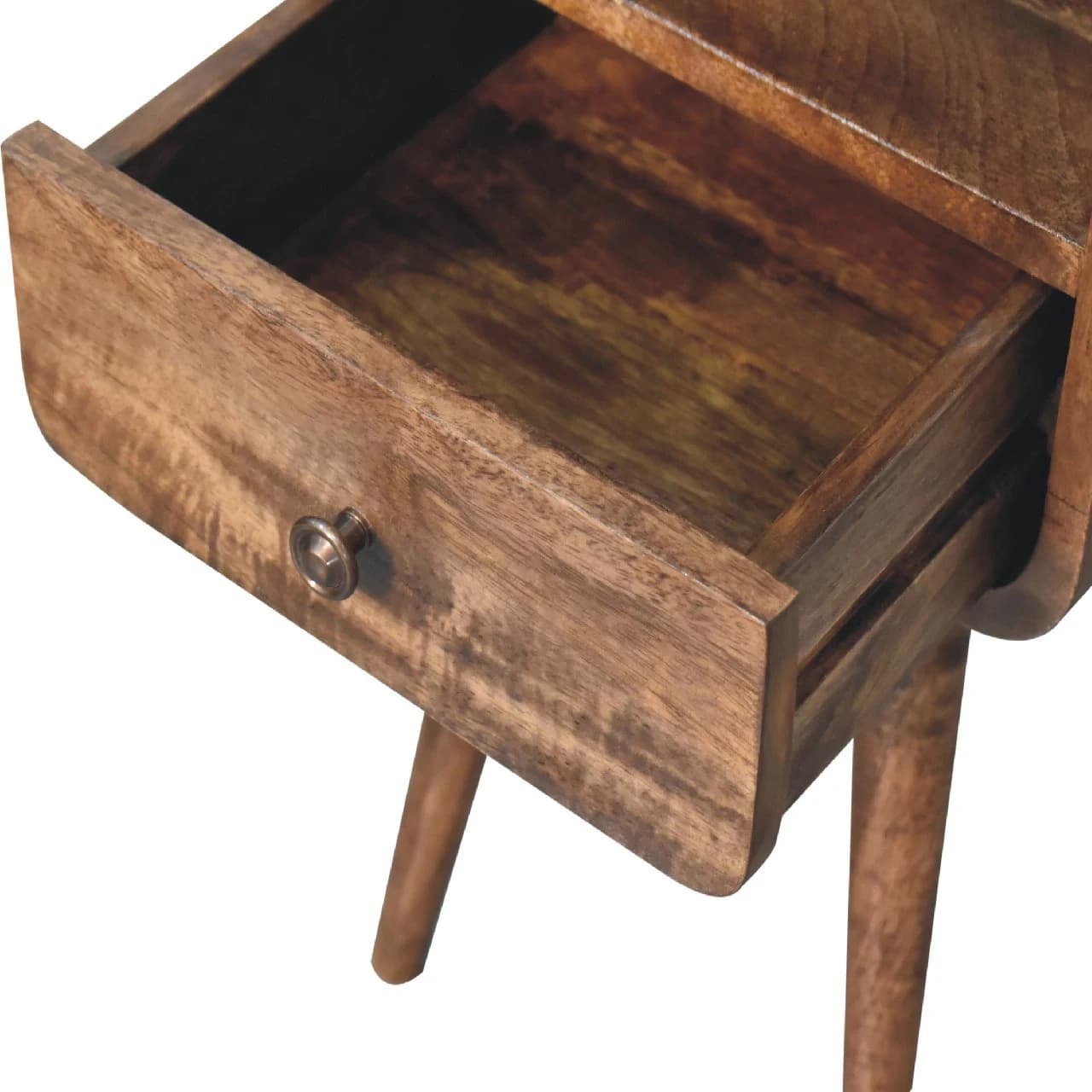 Mini Grey Wash Curve Open Bedside - Bedside tables, photo 5 of 8