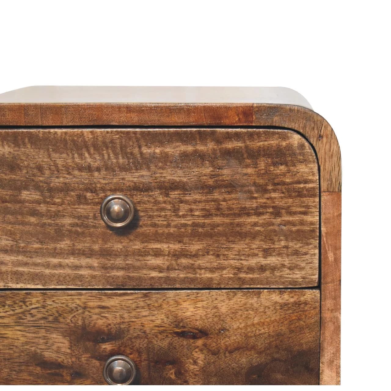 Mini Curved Grey Washed Bedside - Bedside tables, photo 4 of 9