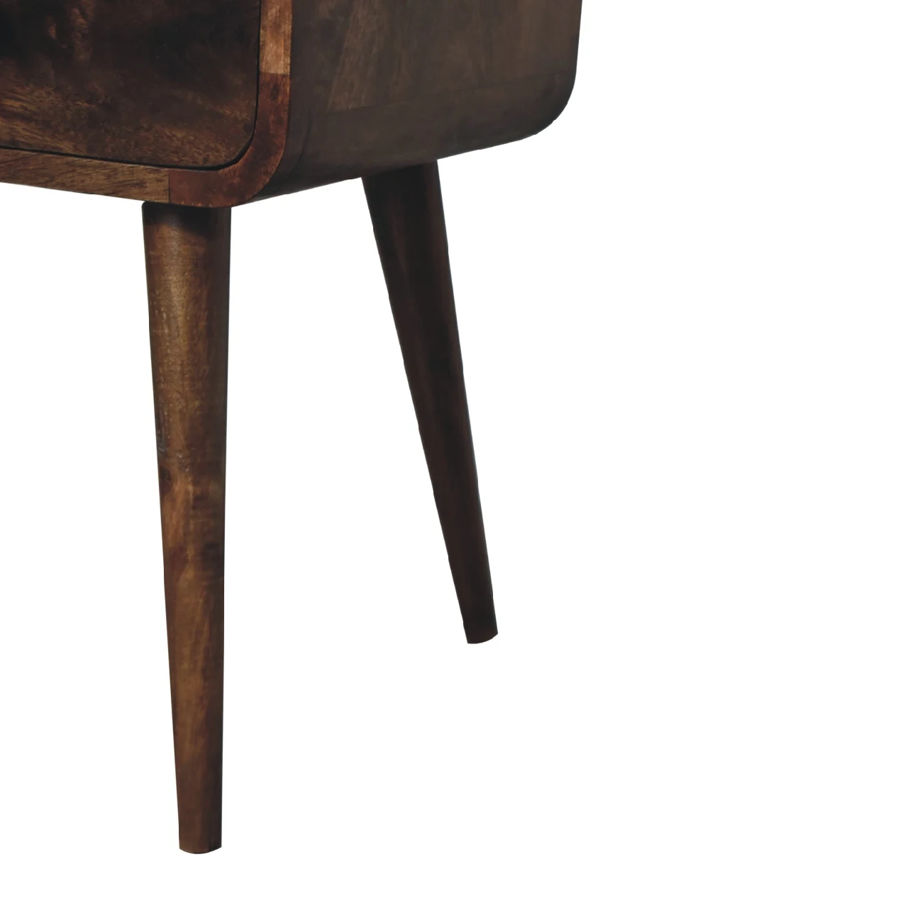 Mini Curved Grey Washed Bedside - Bedside tables, photo 7 of 9
