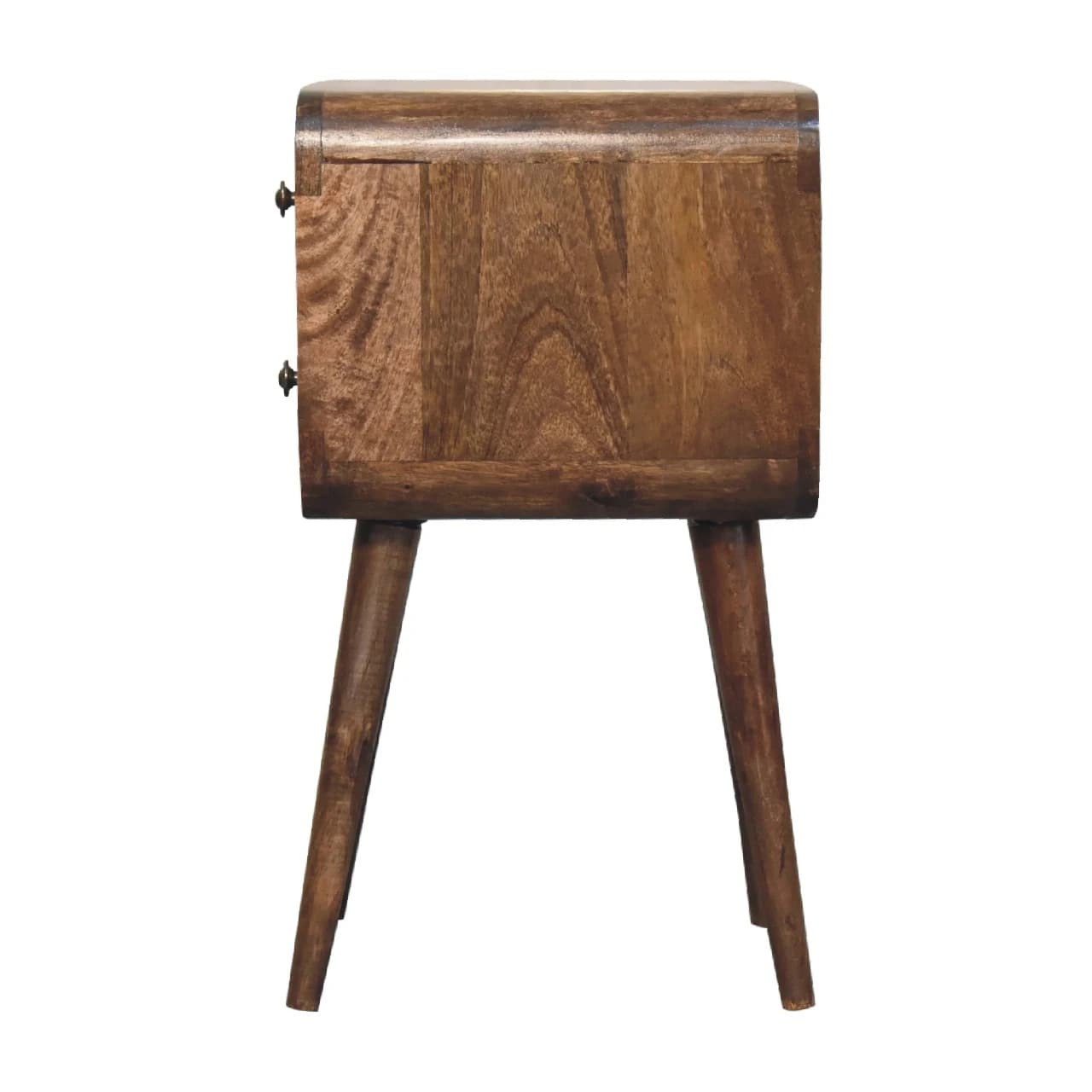 Mini Curved Grey Washed Bedside - Bedside tables, photo 8 of 9